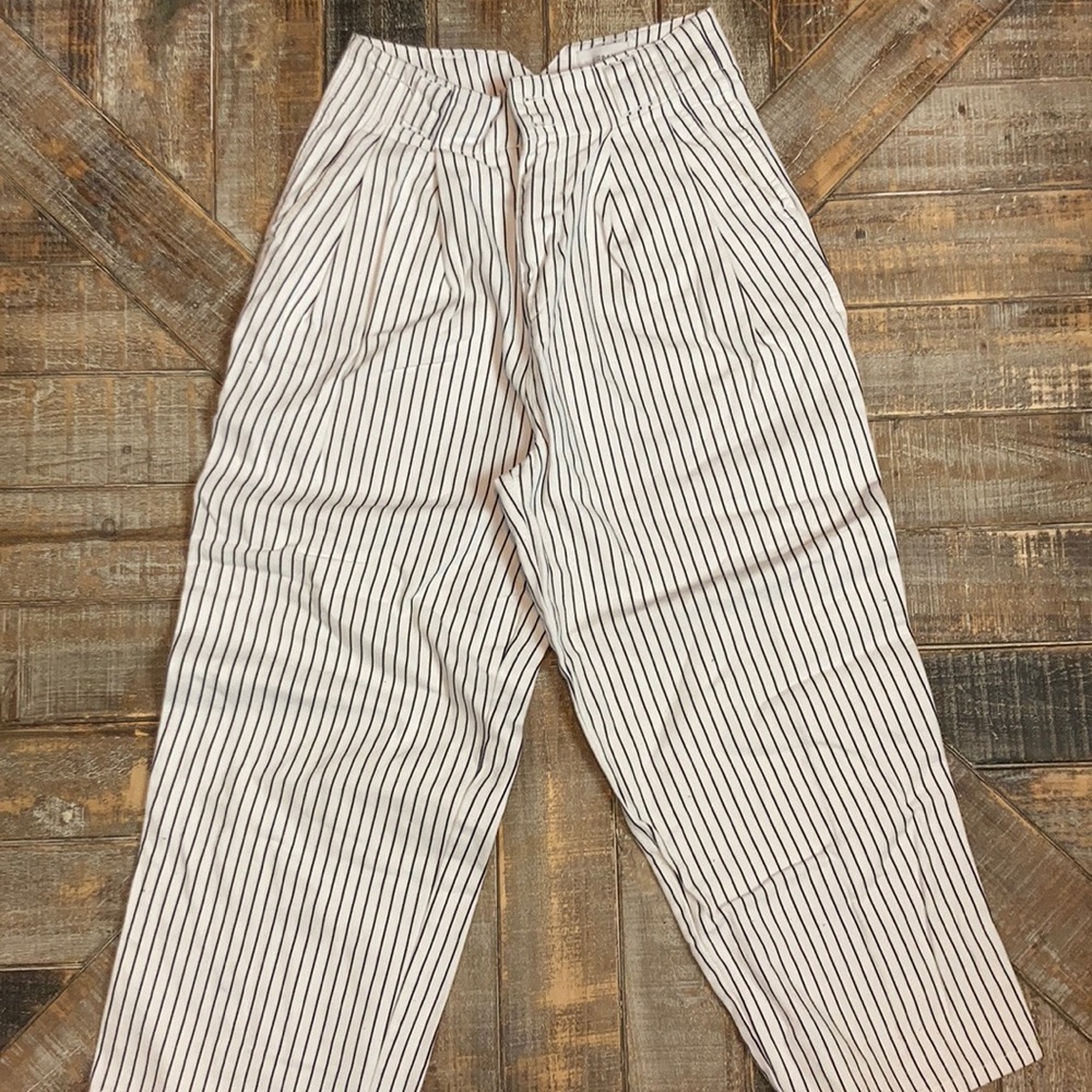 Urban Outfitters pinstriped flared/cropped pants.